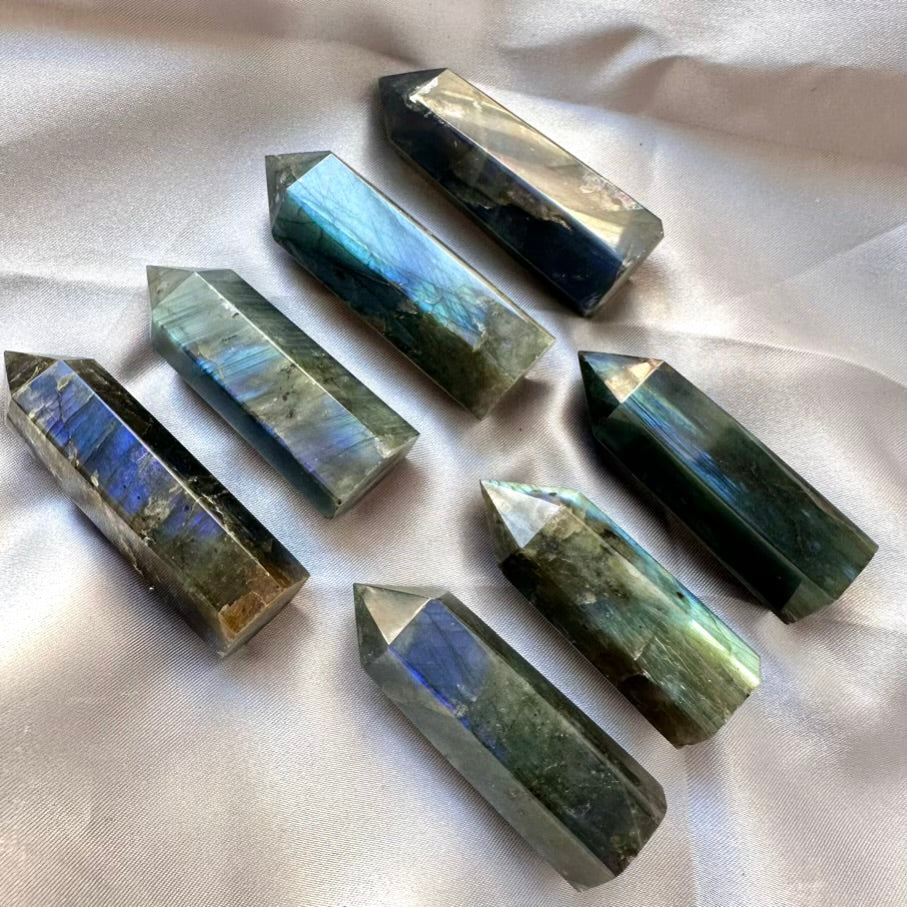 Labradorite Tower - Small - FairyGardenGlow