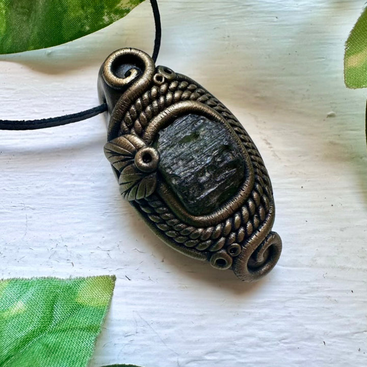 Moldavite Necklace - FairyGardenGlow