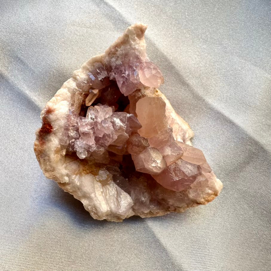 Pink Amethyst Crystal Geode / Raw Pink Amethyst Stone, Mineral Specimen (04) - FairyGardenGlow