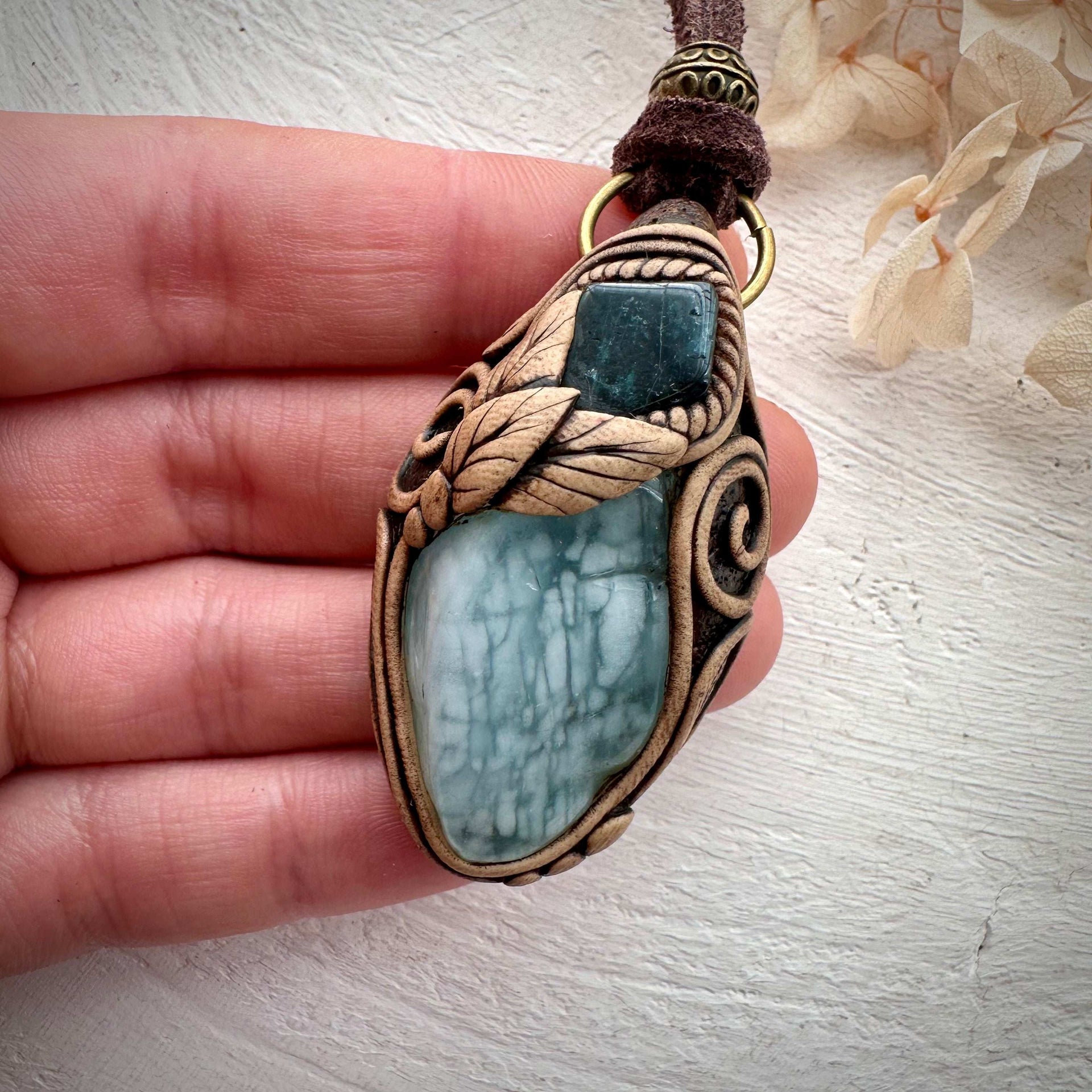Aquamarine and Blue Tourmaline Necklace - FairyGardenGlow