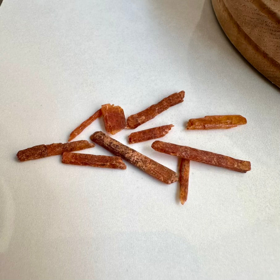 Small natural Orange Kyanite stones for creativity and motivation