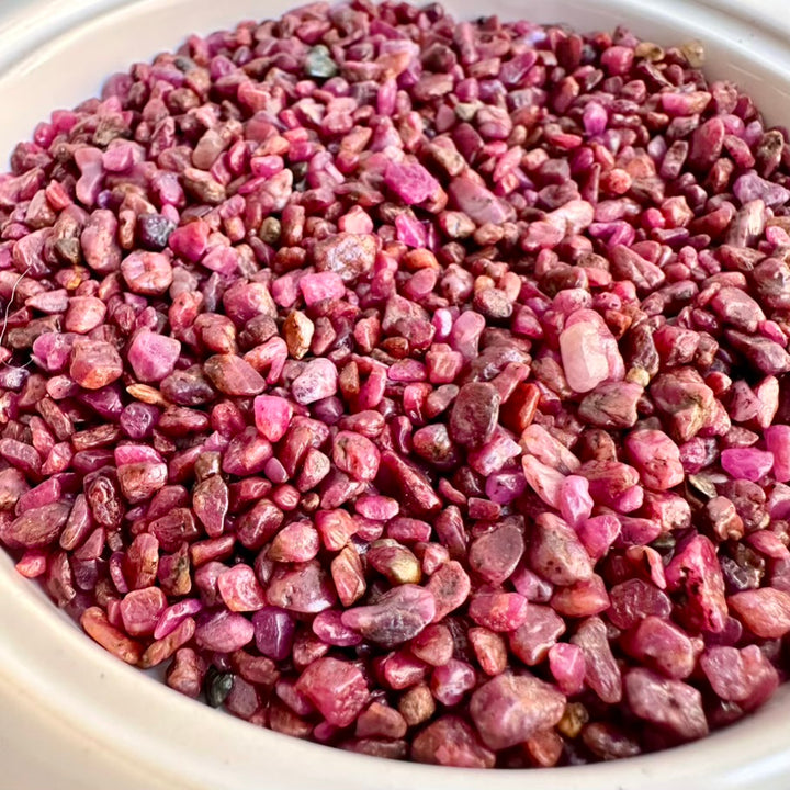 Natural Ruby chips lot from India