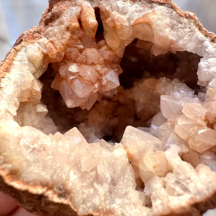 Pink Amethyst Geode Crystal - Unique / Raw Amethyst Stone (03) - FairyGardenGlow