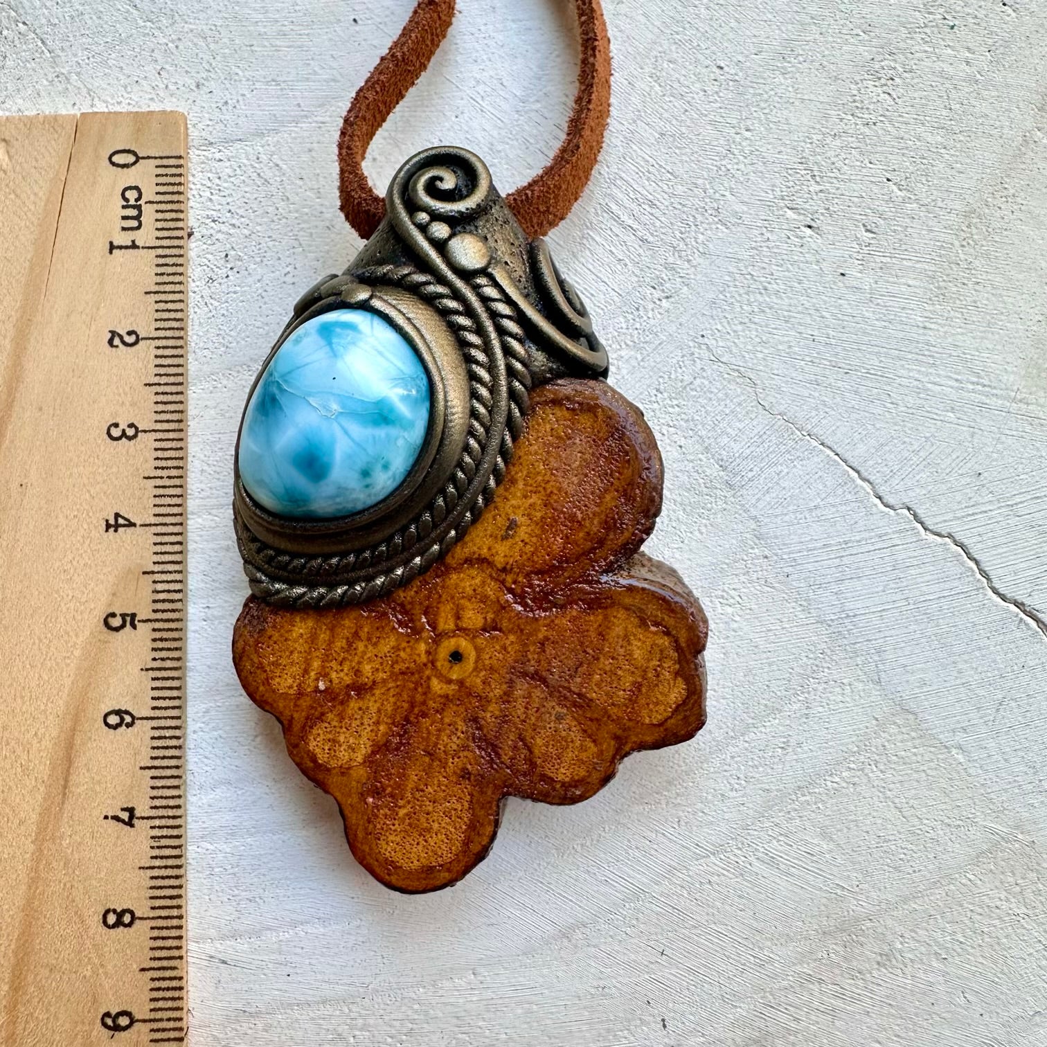 Crystal necklace designed for calm and emotional healing