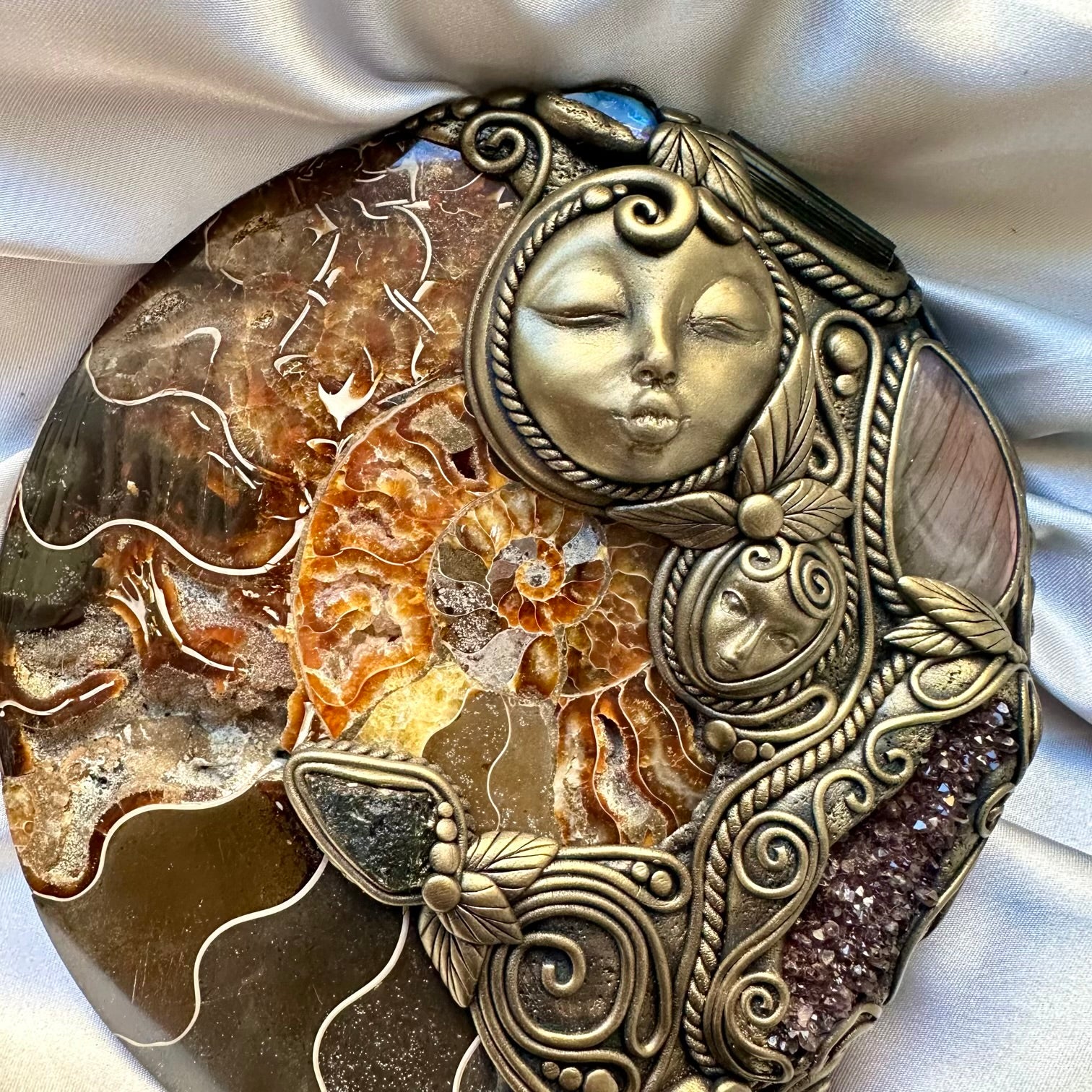 Goddess Meditation Enchanter Tool, Handmade Goddess Spiritual Tool, Crystal Home Decor - FairyGardenGlow