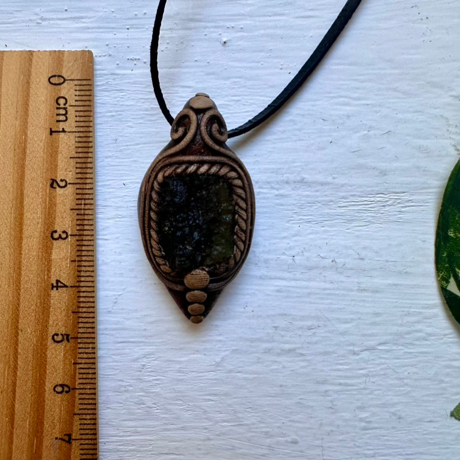Moldavite Handmade Necklace - FairyGardenGlow