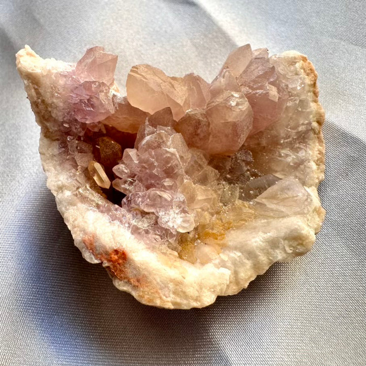 Pink Amethyst Crystal Geode / Raw Pink Amethyst Stone, Mineral Specimen (04) - FairyGardenGlow