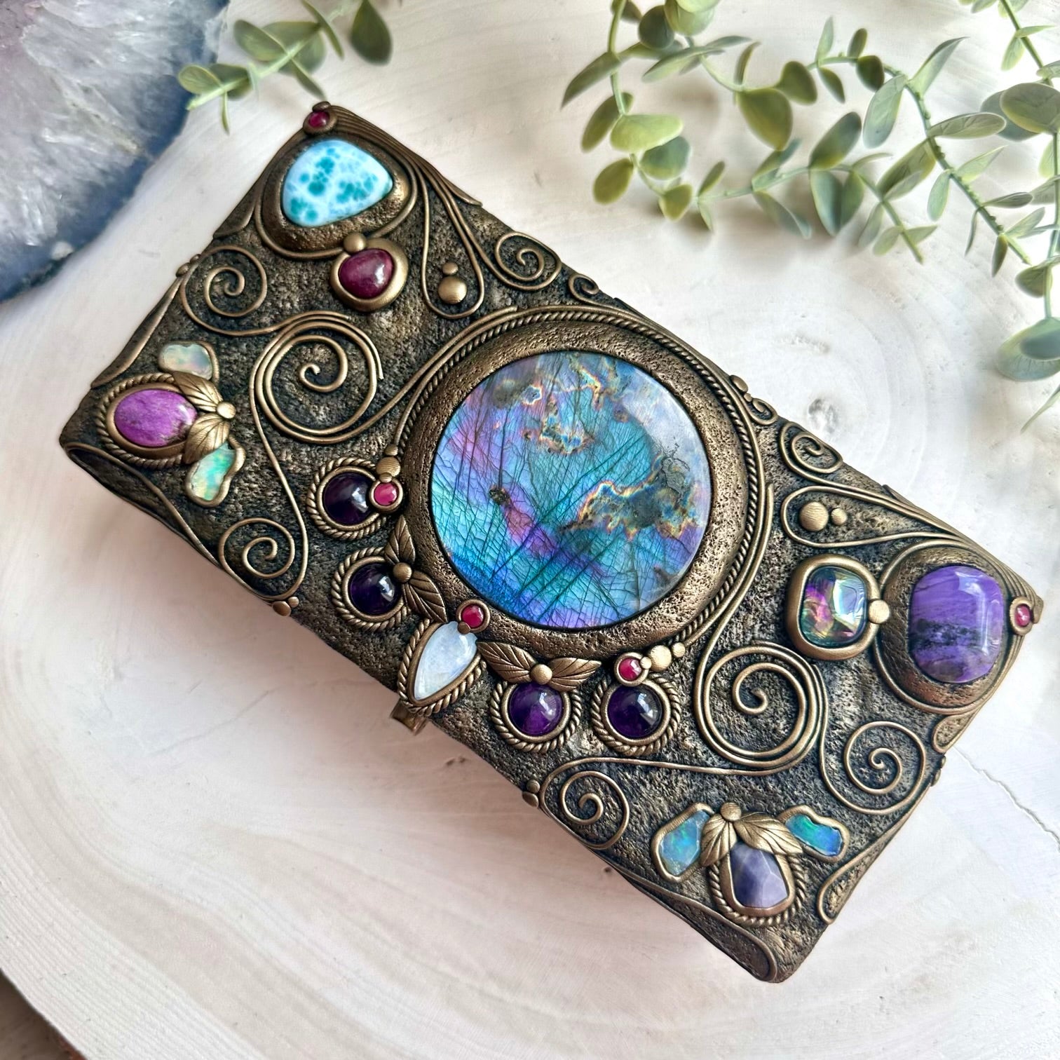 Handmade luxury crystal spiritual decor box