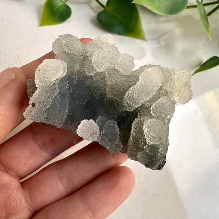 Grey Chalcedony Cluster – Unique Natural Mineral Specimen for Calm, Balance & Grounding Energy FairyGardenGlow