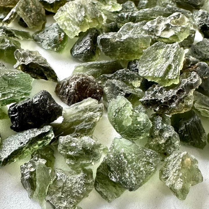 Moldavite Lot, Genuine Raw Moldavite Specimen - FairyGardenGlow