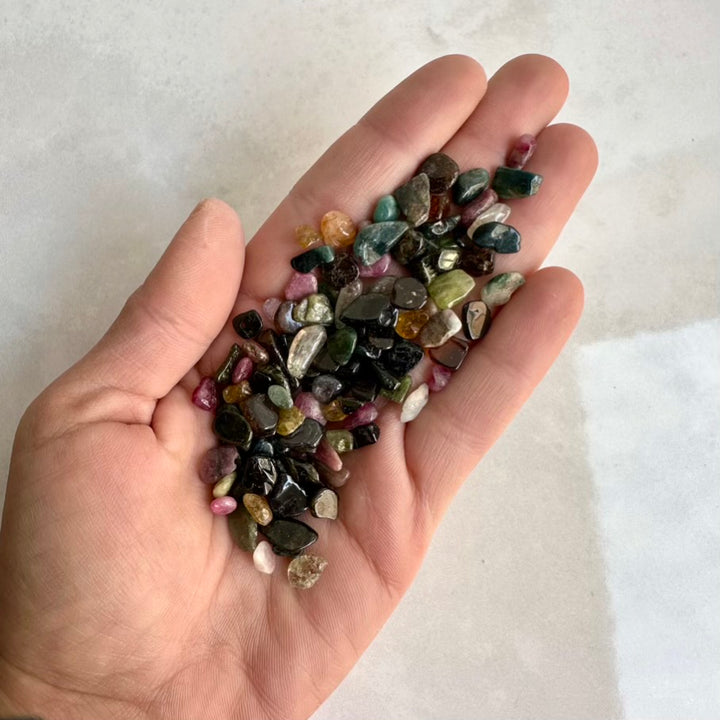 Natural tourmaline mix chips from Brazil
