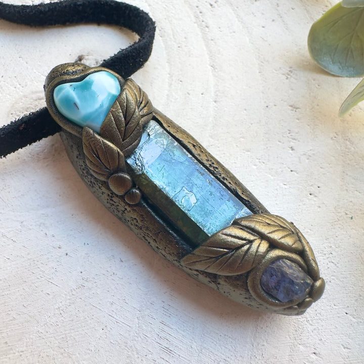 Metaphysical jewelry featuring rare healing crystals
