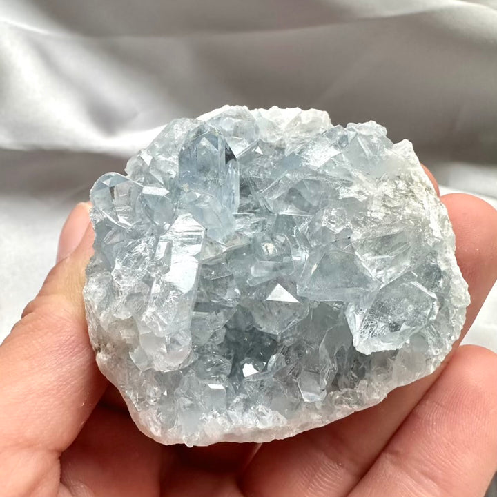 Celestite Crystal Cluster A Quality - Unique (01) - FairyGardenGlow