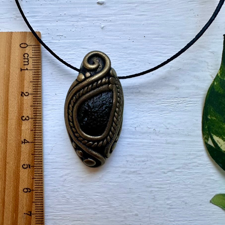 Moldavite Handmade Pendant Necklace - FairyGardenGlow