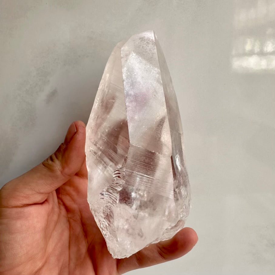 Large Lemurian Seed Quartz Point – Natural Lemurian Crystal for Spiritual Connection, Clarity & Higher Consciousness FairyGardenGlow