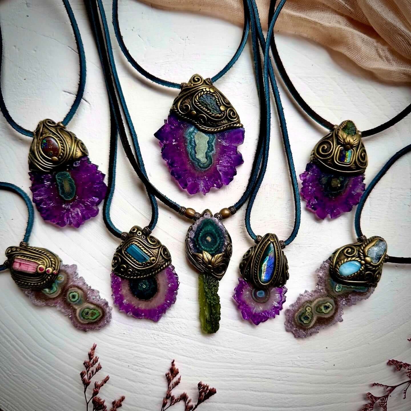 Amethyst Necklace Collection - FairyGardenGlow