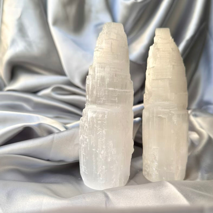 Selenite Tower - 15 cm - FairyGardenGlow