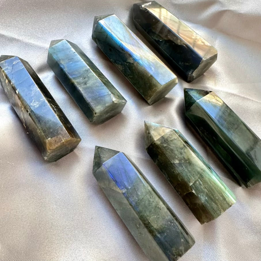 Labradorite Tower - Small - FairyGardenGlow
