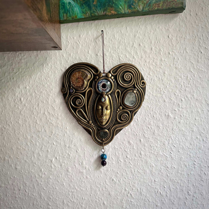 Third Eye Goddess Wall Hanging - 19,5 cm - FairyGardenGlow