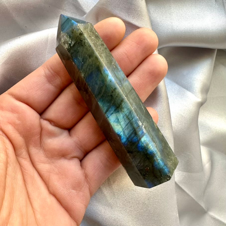 Labradorite Tower - Medium - FairyGardenGlow
