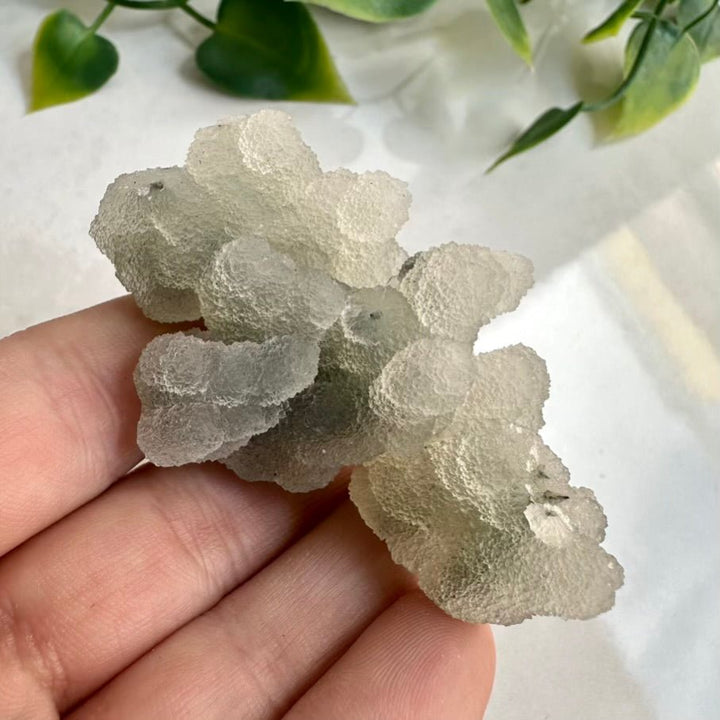 Grey Chalcedony Specimen – Unique Natural Chalcedony Cluster for Calm, Balance & Harmonizing Energy FairyGardenGlow