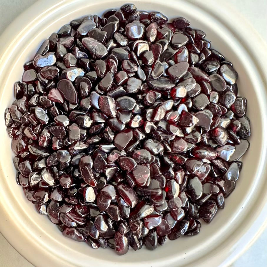 Red Garnet chips lot from India