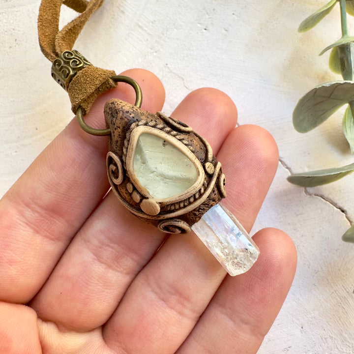 Crystal healing jewelry inspired by sea and sky energy