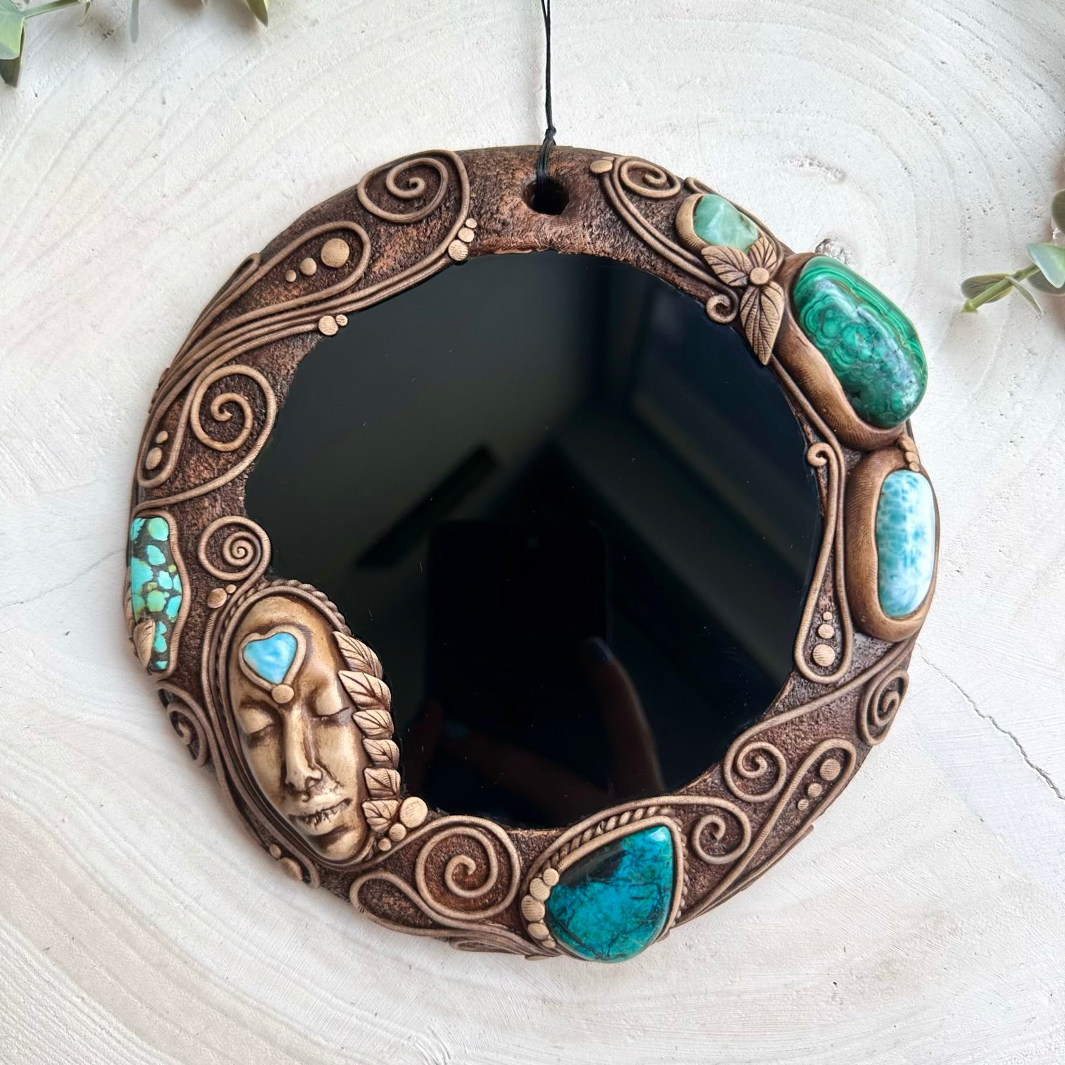 Handmade talisman wall hanging for emotional healing and protection