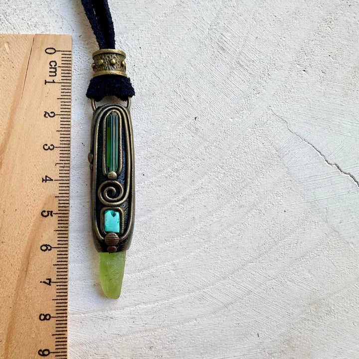 Natural stone necklace for renewal and clarity