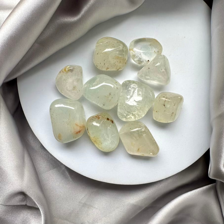 Natural Topaz Polished Stone - 3 pieces set - FairyGardenGlow