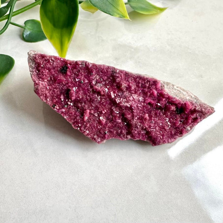 Cobalto Calcite Mineral Specimen – Natural Pink Calcite Rough Crystal Cluster for Love & Emotional Healing - FairyGardenGlow