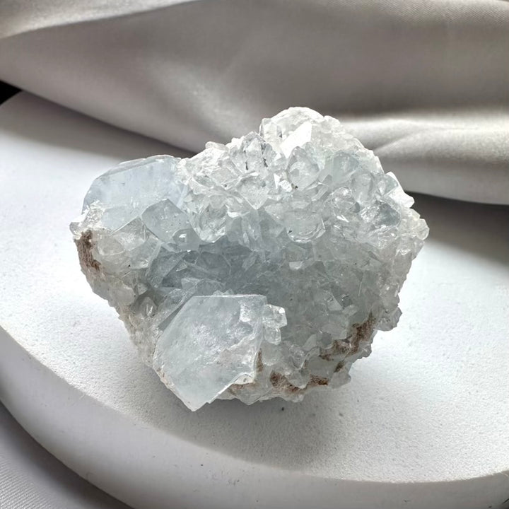 Celestite Crystal Cluster - Unique (02) - FairyGardenGlow