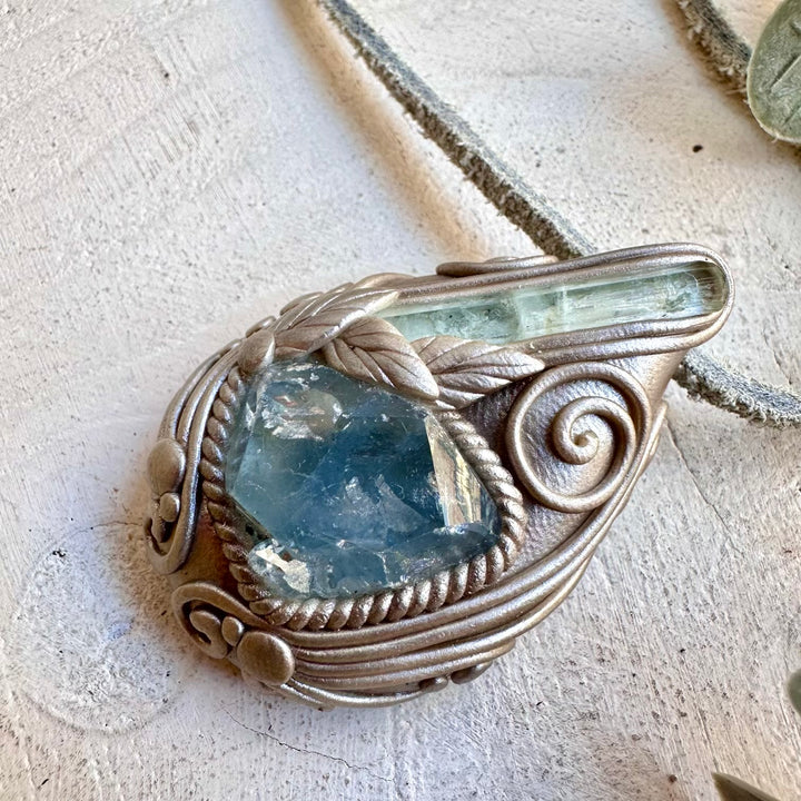 Divine feminine crystal necklace boho healing talisman jewelry