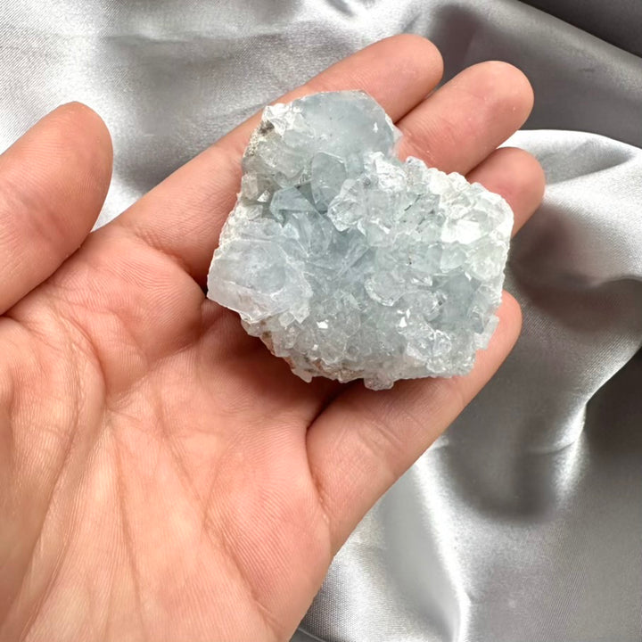 Celestite Crystal Cluster - Unique (02) - FairyGardenGlow