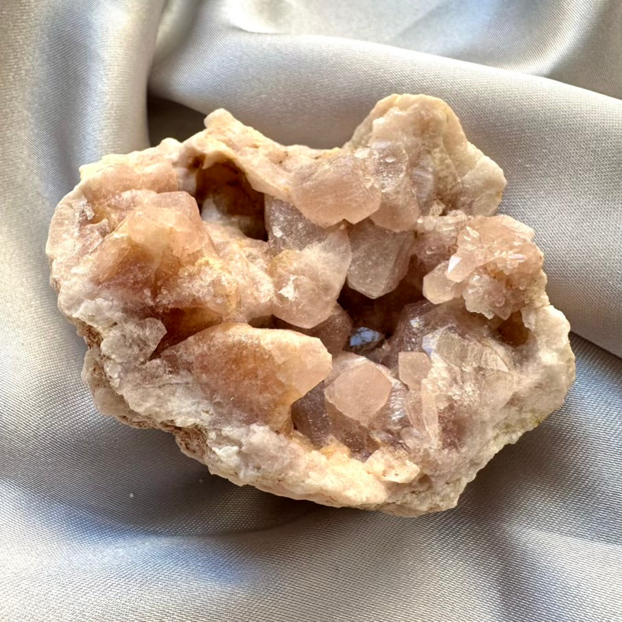 Pink Amethyst Geode - Unique, Pink Amethyst Raw Crystal (01) - FairyGardenGlow