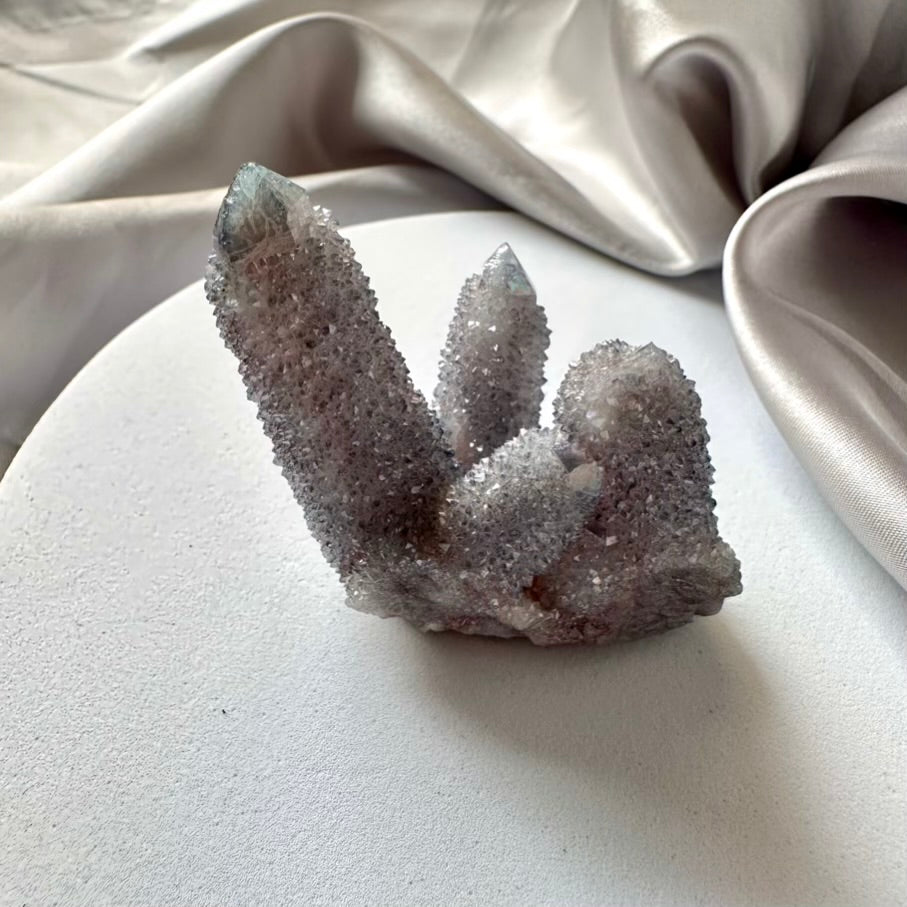 Aqua Aura Spirit Quartz Cluster - M / Unique - FairyGardenGlow
