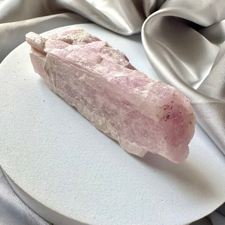 Raw Kunzite Crystal / Large - Unique - FairyGardenGlow