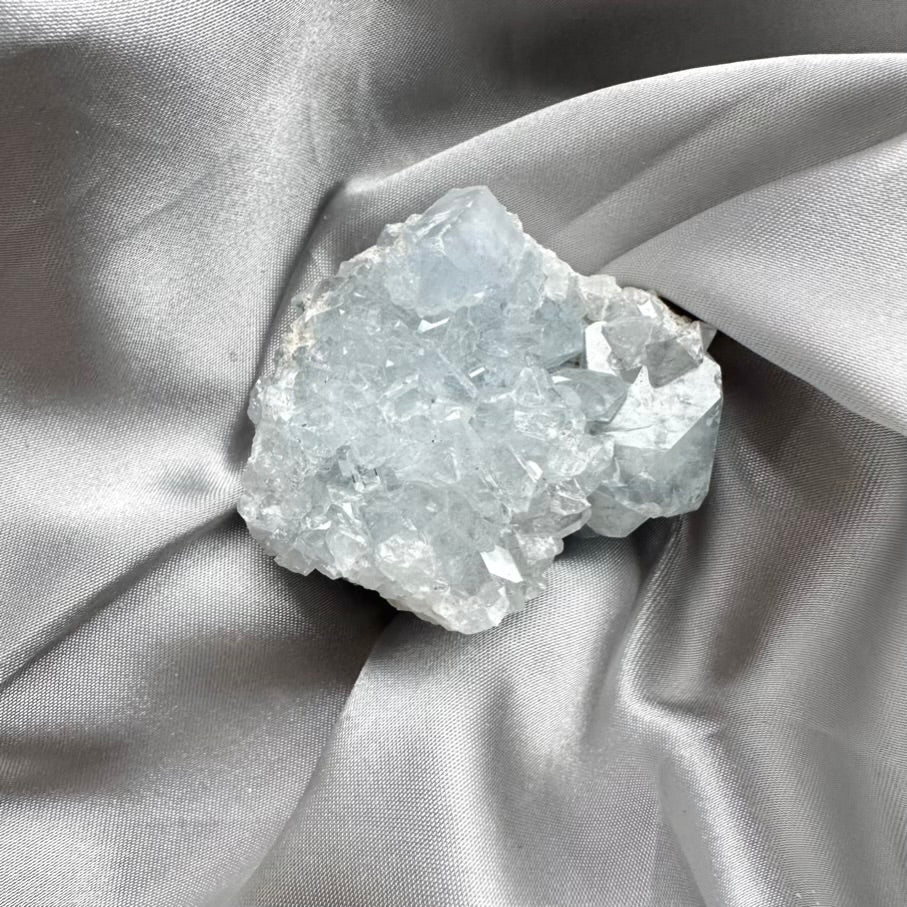 Celestite Crystal Cluster - Unique (02) - FairyGardenGlow