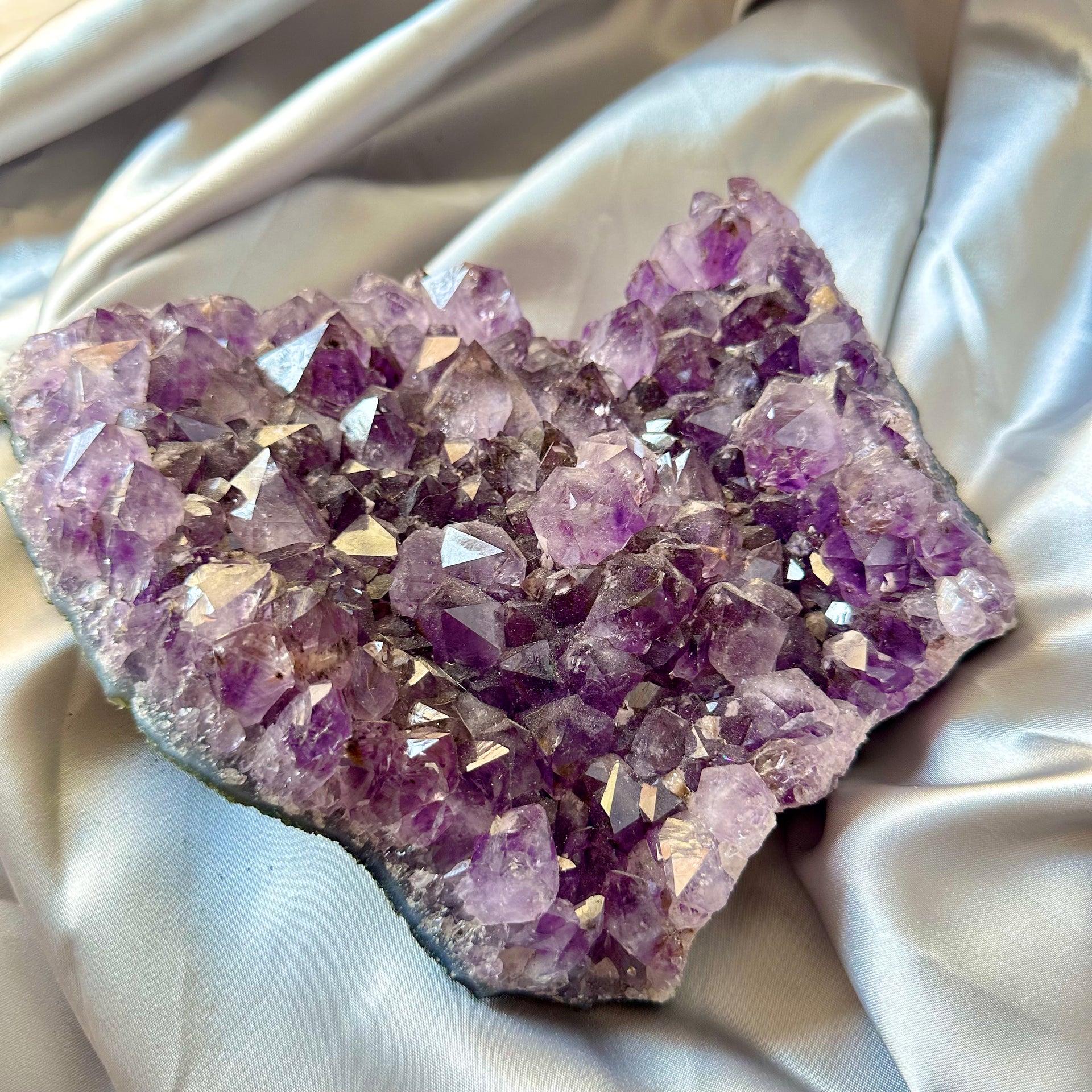 XL Amethyst Cluster - Brazilian Amethyst - Unique - FairyGardenGlow