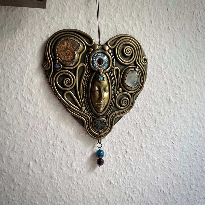 Third Eye Goddess Wall Hanging - 19,5 cm - FairyGardenGlow