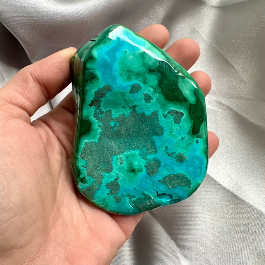 Malachite Chrysocolla Polished Stone - Unique