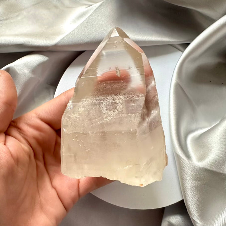 Lemurian Seed Quartz Natural Point / Tower - FairyGardenGlow