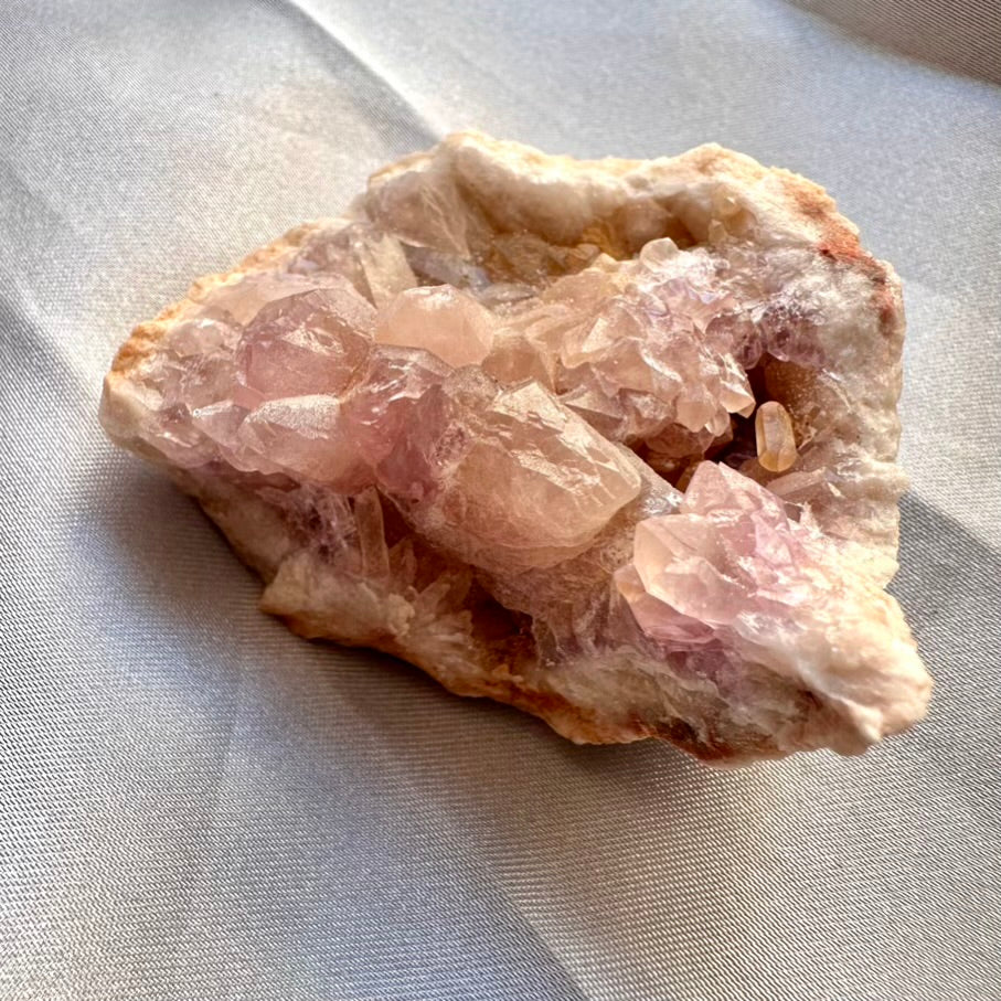 Pink Amethyst Crystal Geode / Raw Pink Amethyst Stone, Mineral Specimen (04) - FairyGardenGlow