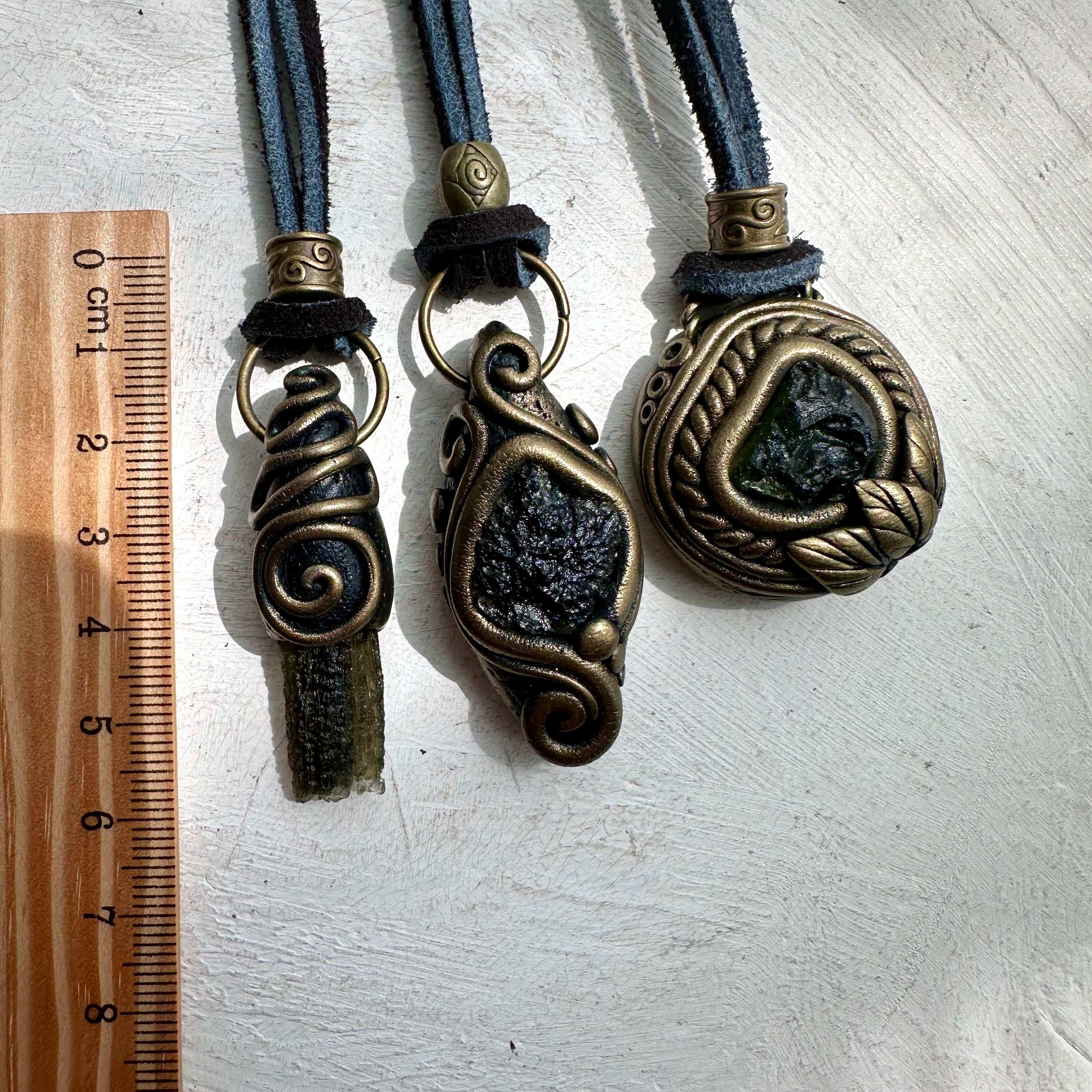 Raw Moldavite Necklace - FairyGardenGlow