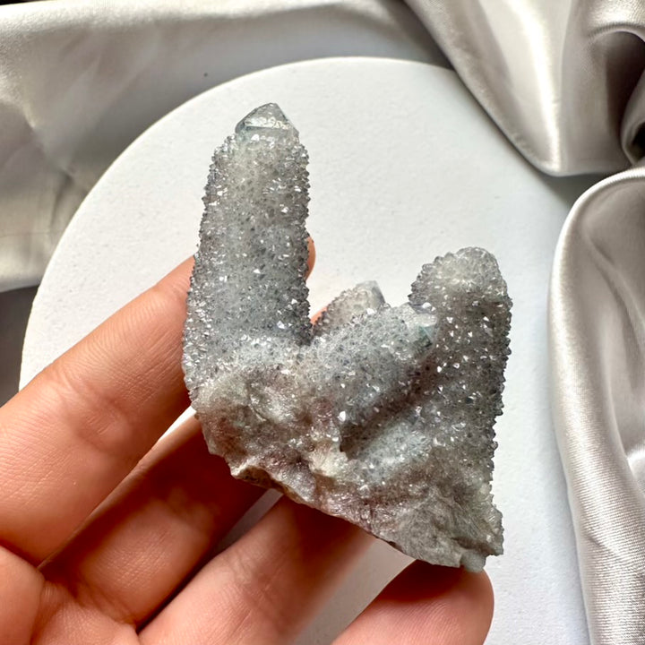 Aqua Aura Spirit Quartz Cluster - M / Unique - FairyGardenGlow