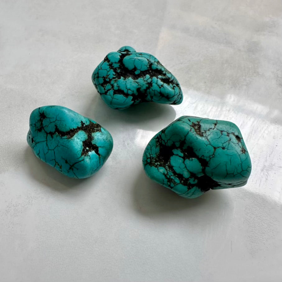 Genuine turquoise nugget – natural mineral stone
