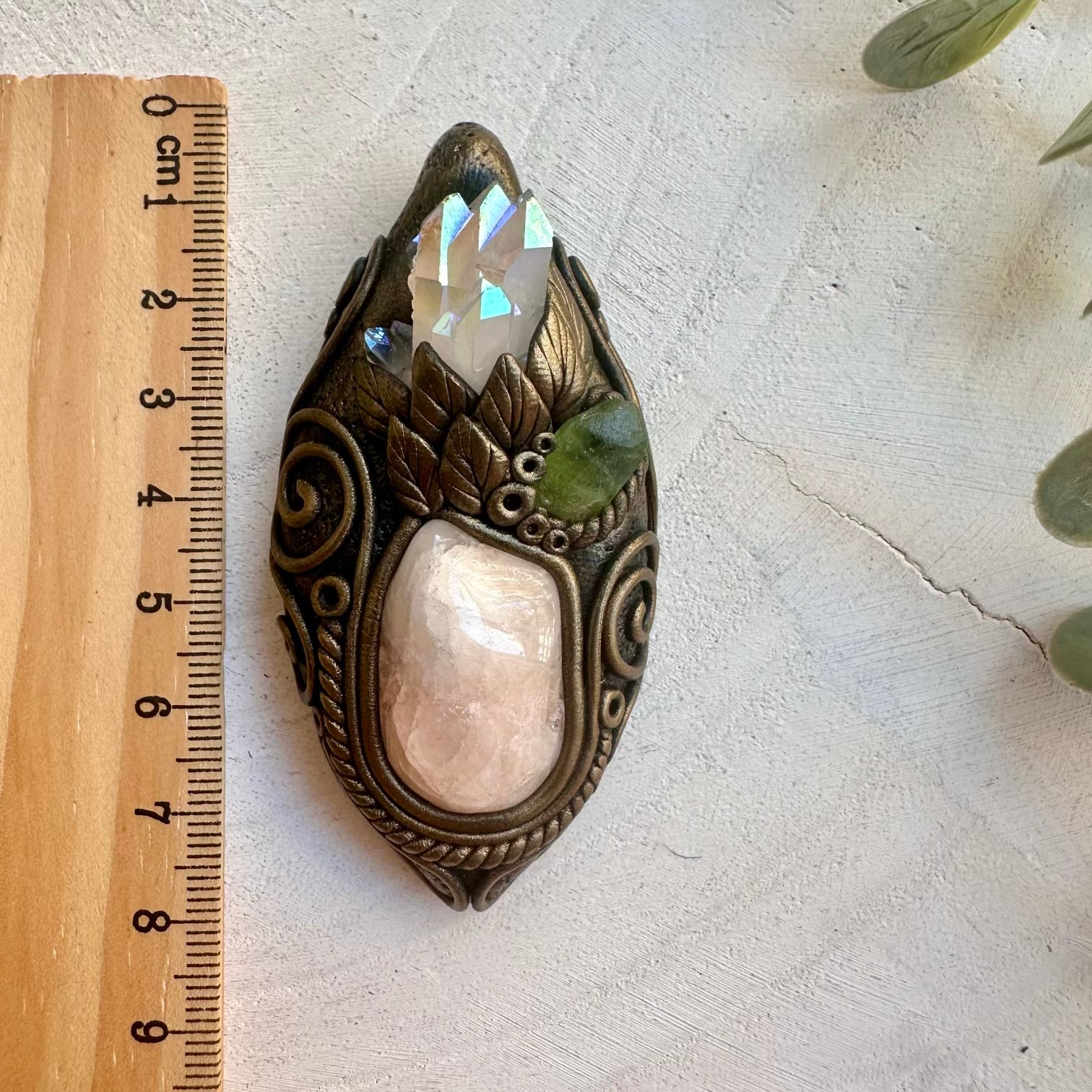 Handmade talisman necklace for love and emotional balance