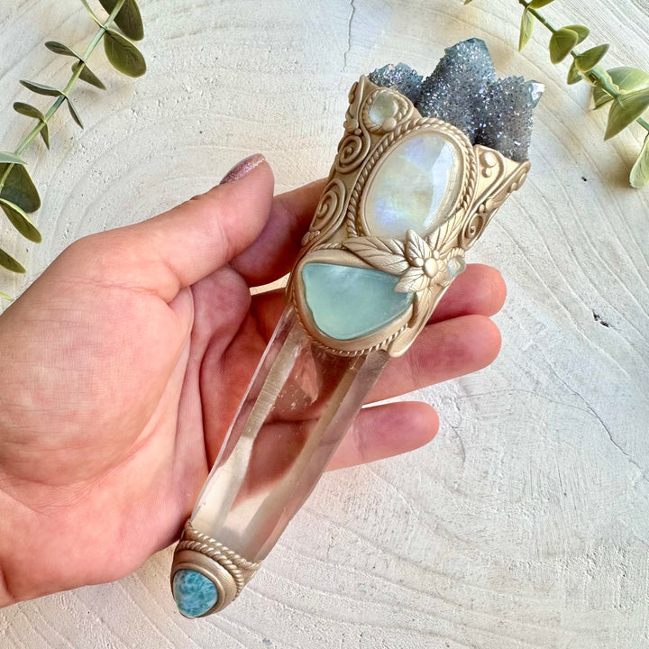 Healing crystal ritual tool for energy cleansing meditation and spiritual connection