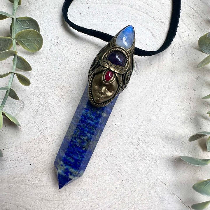 Spiritual Crystal Jewelry, Divine Feminine Pendant