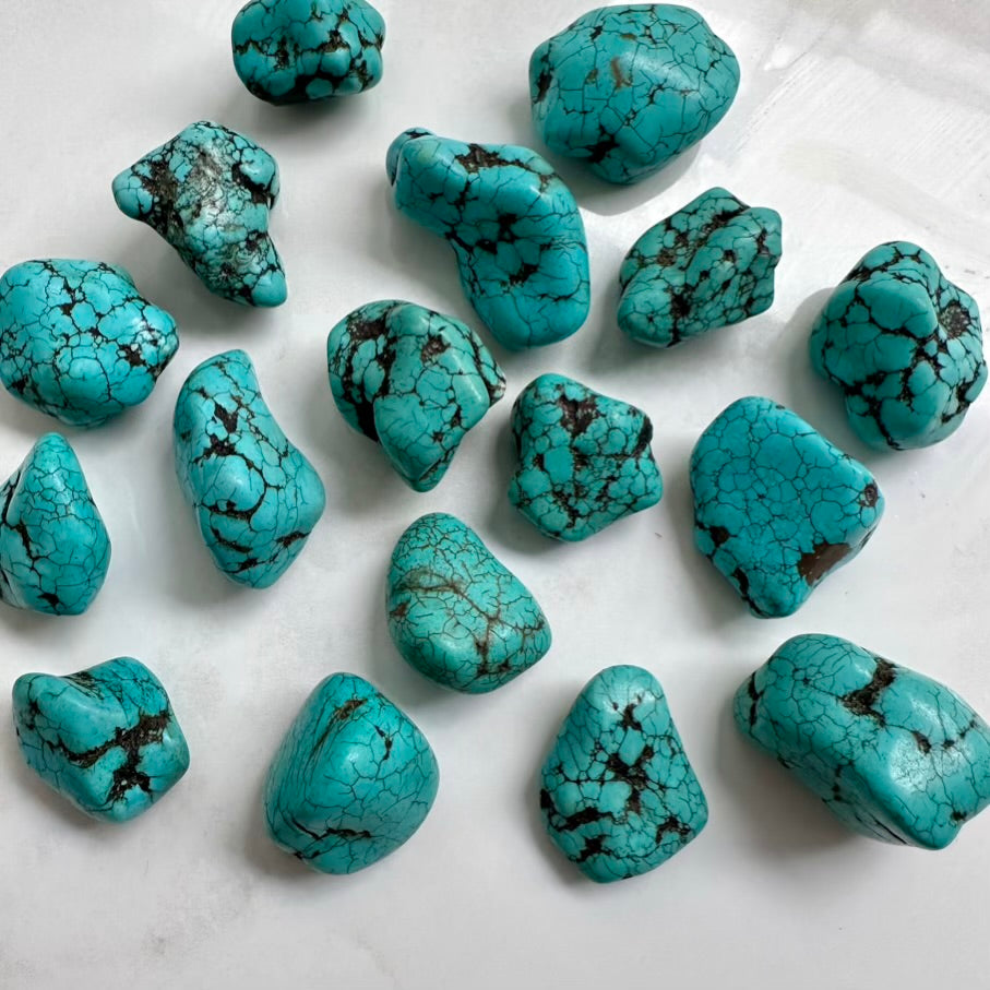 Turquoise Nugget, Natural Turquoise Stone FairyGardenGlow
